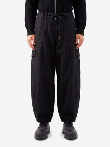 FRIZMWORKS Pantaloni twill cargo Balloon neri Nero