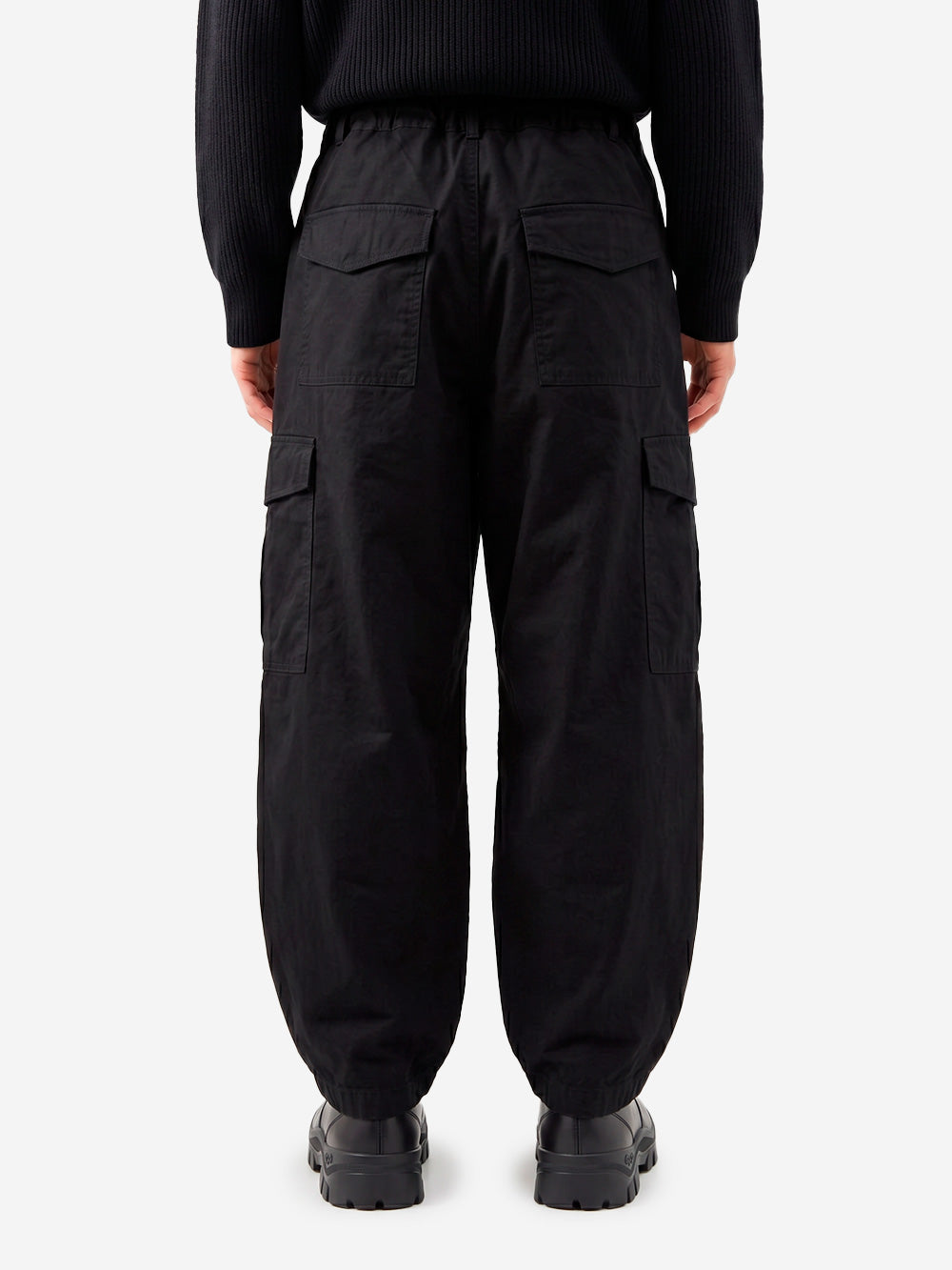 FRIZMWORKS Pantaloni twill cargo Balloon neri Nero Urbanstaroma