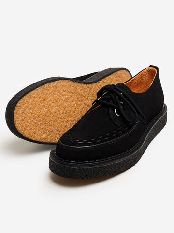 GEORGE COX Hatton Black Suede Nero