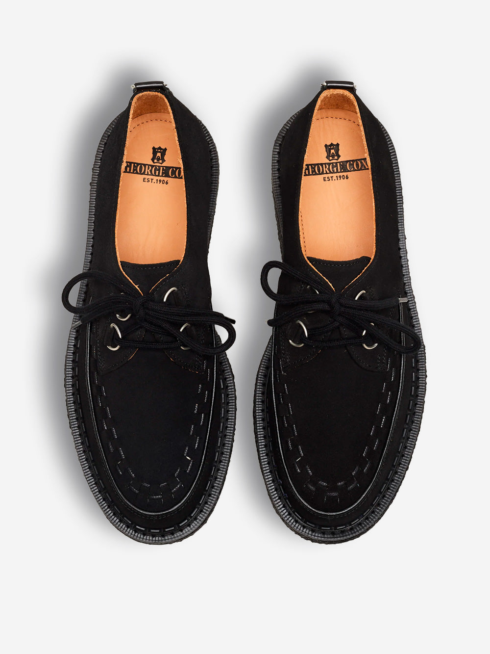 GEORGE COX Hatton Black Suede Nero Urbanstaroma