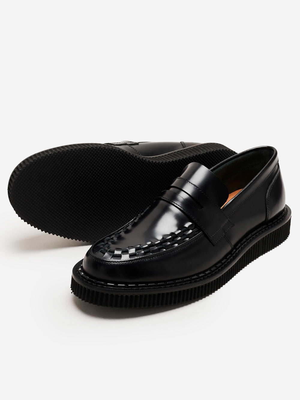 GEORGE COX Hatton Penny Loafer Black Black Urbanstaroma