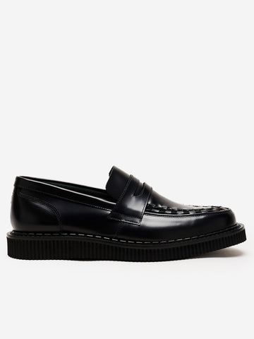 GEORGE COX Hatton Penny Loafer Black Black