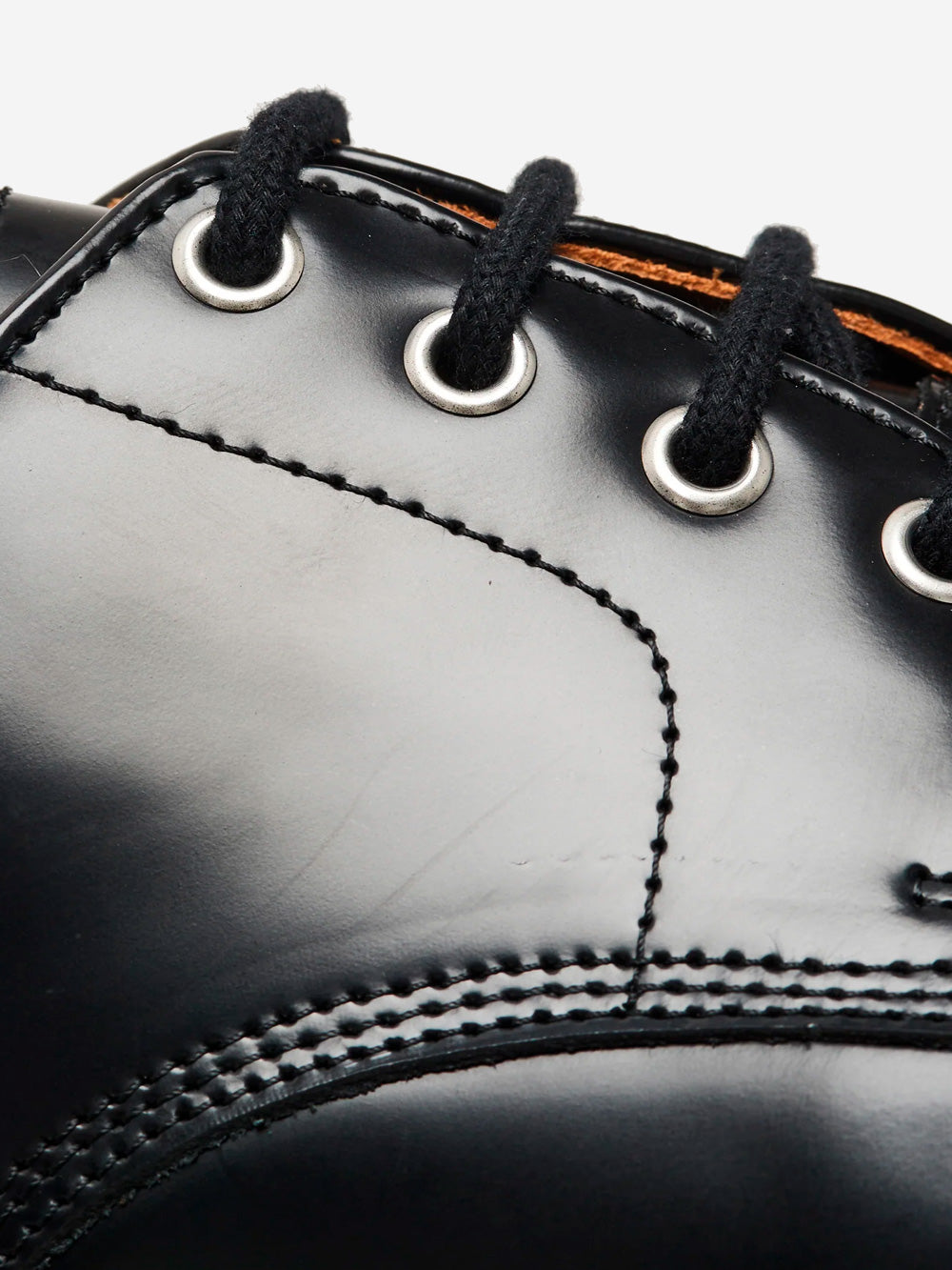 GEORGE COX 4 Eyelet Derby Black Nero Urbanstaroma