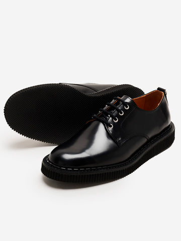GEORGE COX 4 Eyelet Derby Black Nero