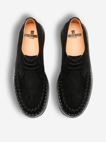 GEORGE COX Dulley Black Suede Nero