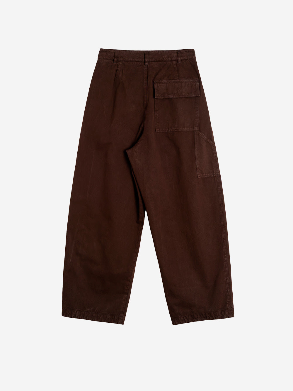 GIRLS OF DUST Pantaloni 'Ambassador' pleated in gabardine di cotone marrone Marrone Urbanstaroma