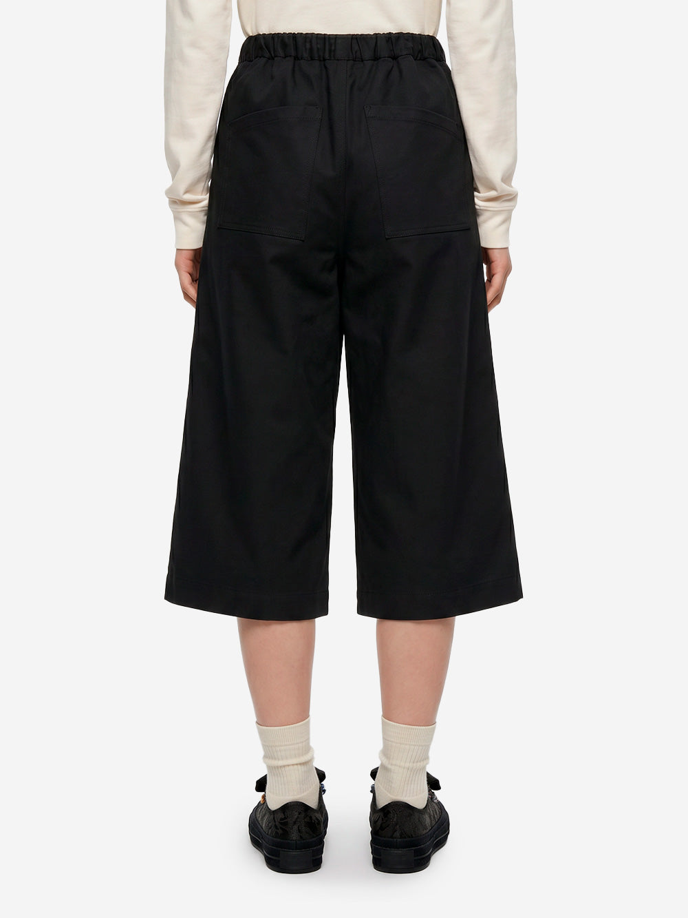 GIRLS OF DUST Pantaloni cropped neri a gamba ampia 'Nirvana' Urbanstaroma