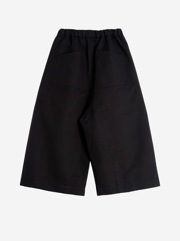 GIRLS OF DUST Pantaloni cropped neri a gamba ampia 'Nirvana'