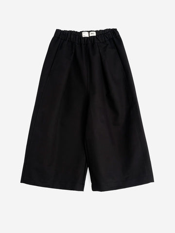GIRLS OF DUST Pantaloni cropped neri a gamba ampia 'Nirvana'