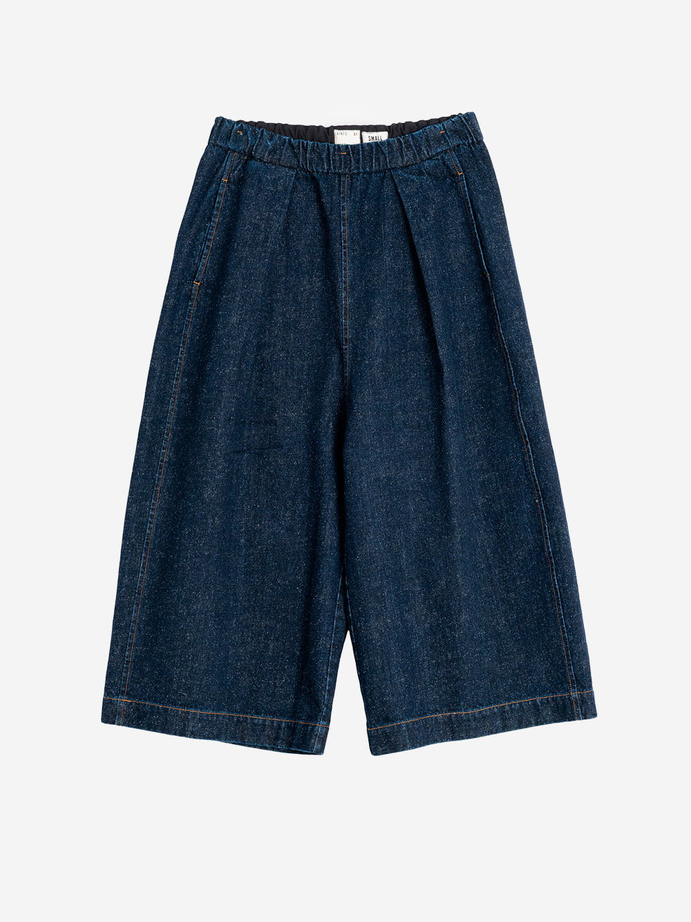 GIRLS OF DUST Pantaloni cropped a gamba ampia 'Nirvana' in denim giapponese Indigo Urbanstaroma