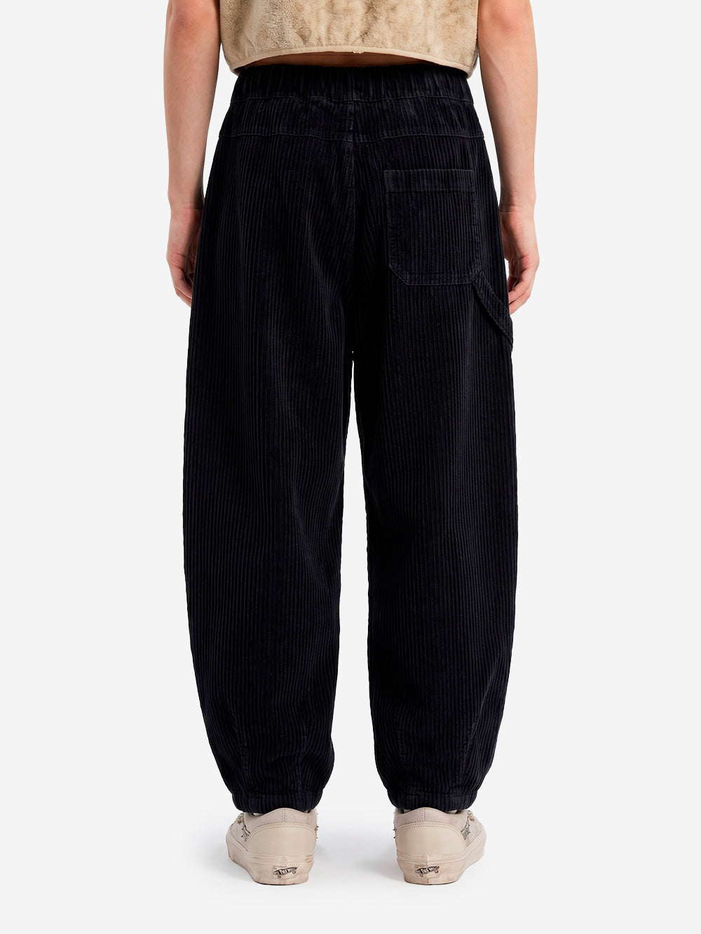 GIRLS OF DUST 'Sultan' Pants in velluto a coste neri Nero Urbanstaroma