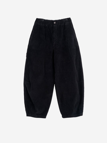 GIRLS OF DUST 'Sultan' Pants in velluto a coste neri Nero