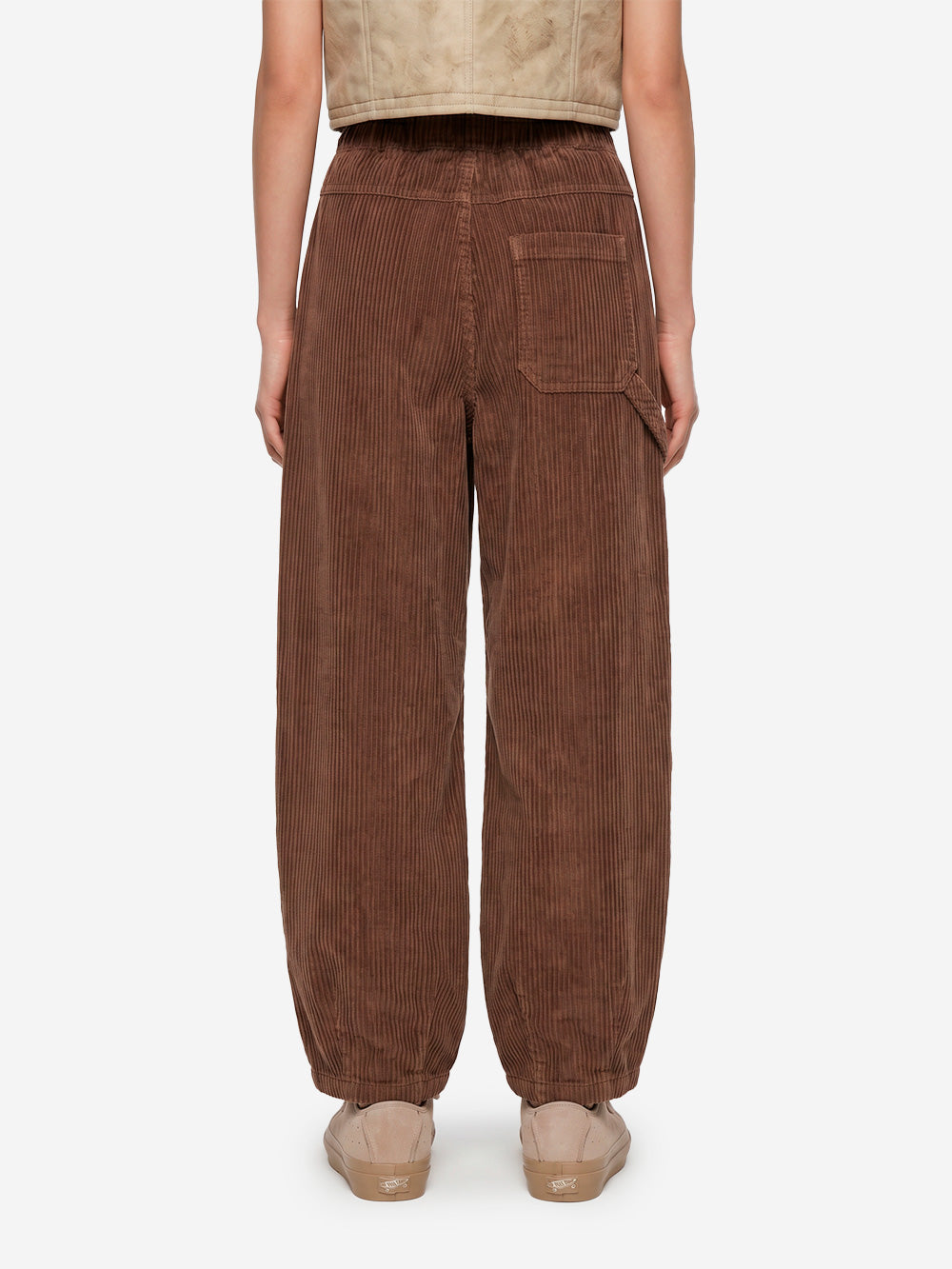 GIRLS OF DUST 'Sultan' Pants marroni in velluto a coste Marrone Urbanstaroma
