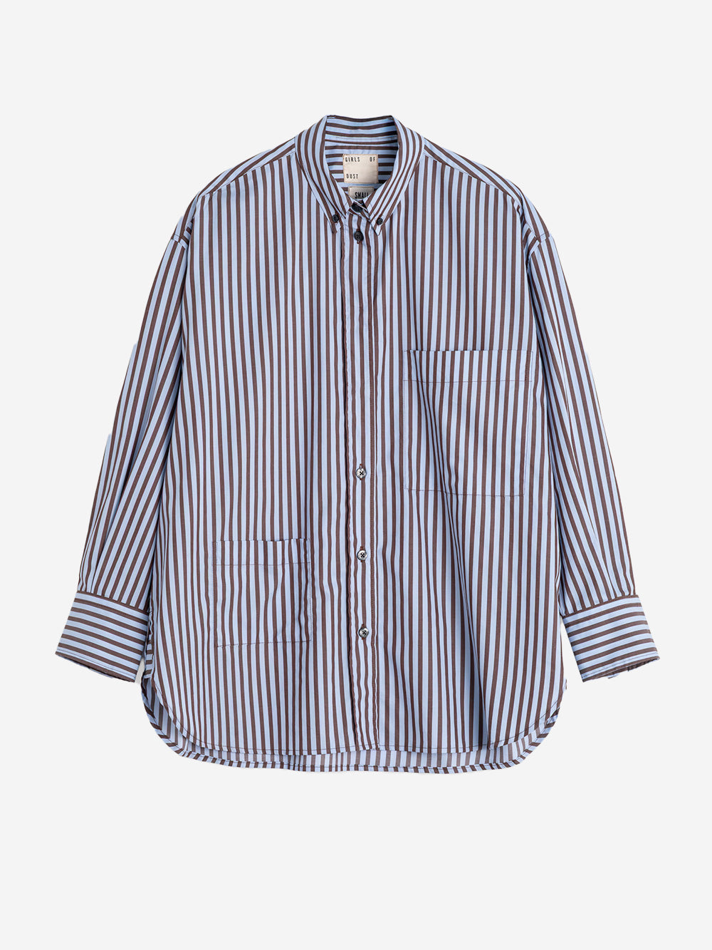 GIRLS OF DUST Camicia a righe 'Icon' Celeste Urbanstaroma