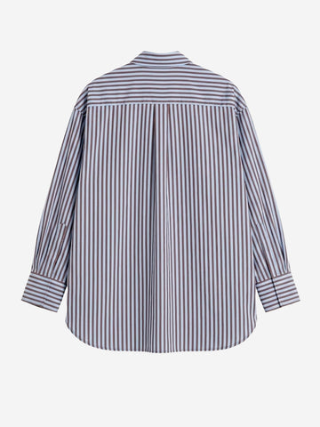 GIRLS OF DUST Camicia a righe 'Icon' Celeste