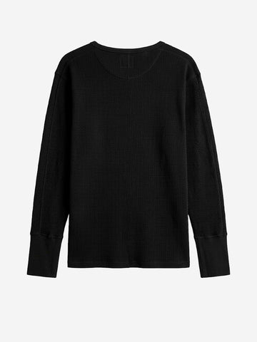 GIRLS OF DUST Maglia a maniche lunghe in cotone nera Nero