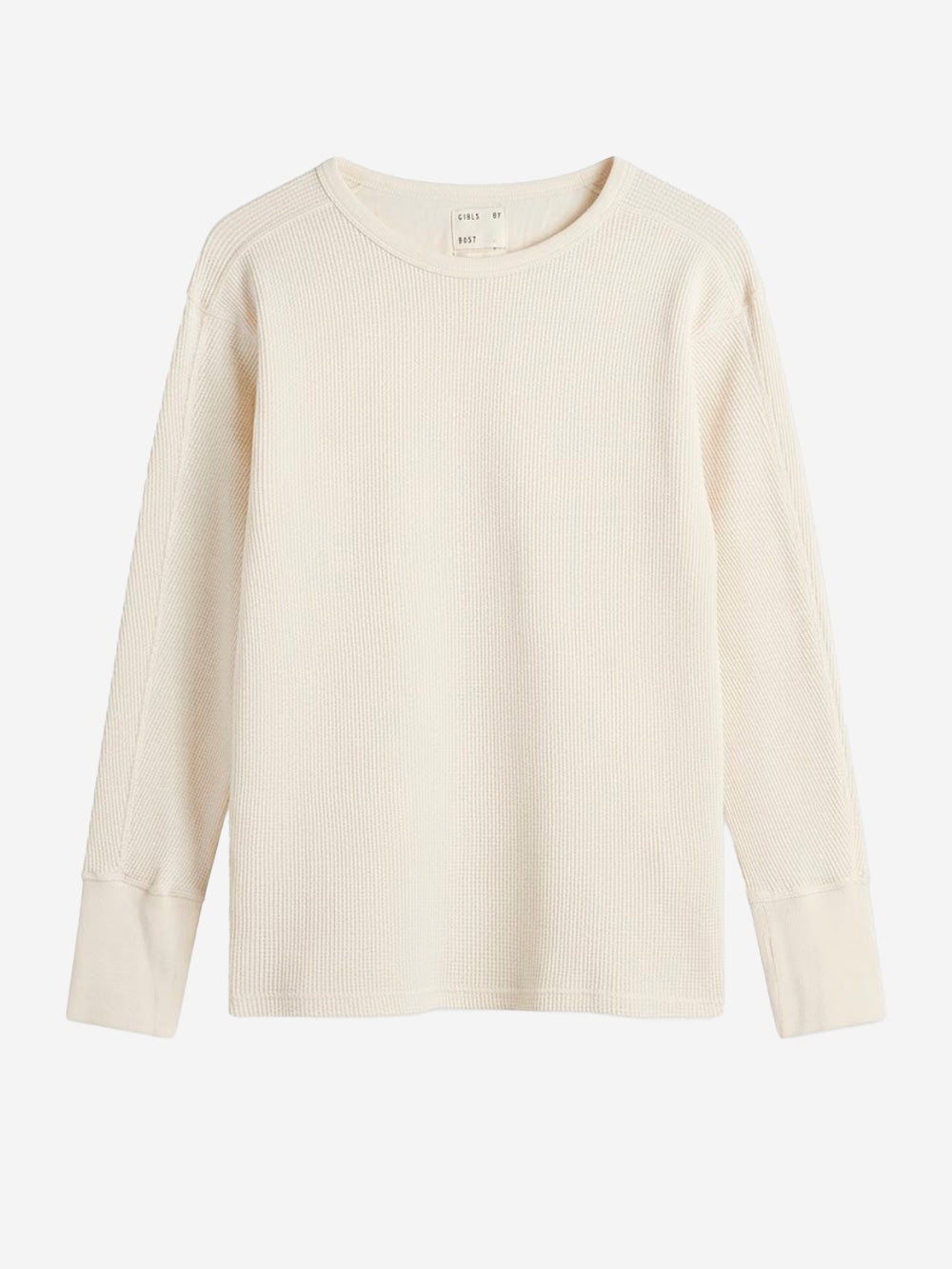 GIRLS OF DUST Maglia a maniche lunghe in cotone bianca Bianco Urbanstaroma