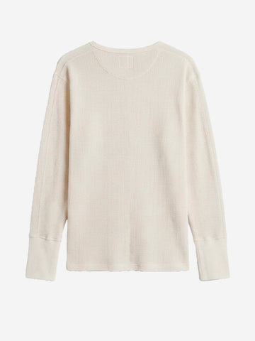 GIRLS OF DUST Maglia a maniche lunghe in cotone bianca Bianco