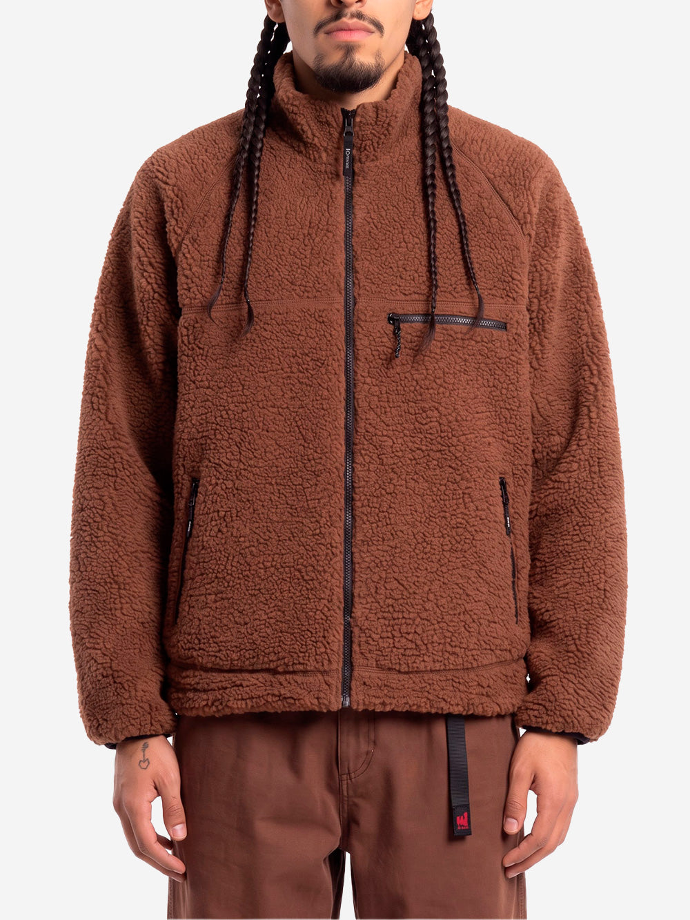 GRAMICCI Giacca Reversibile Sherpa marrone Marrone scuro Urbanstaroma