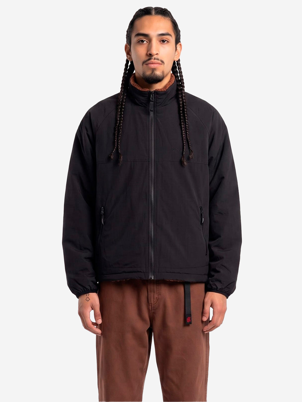 GRAMICCI Giacca Reversibile Sherpa marrone Marrone scuro Urbanstaroma