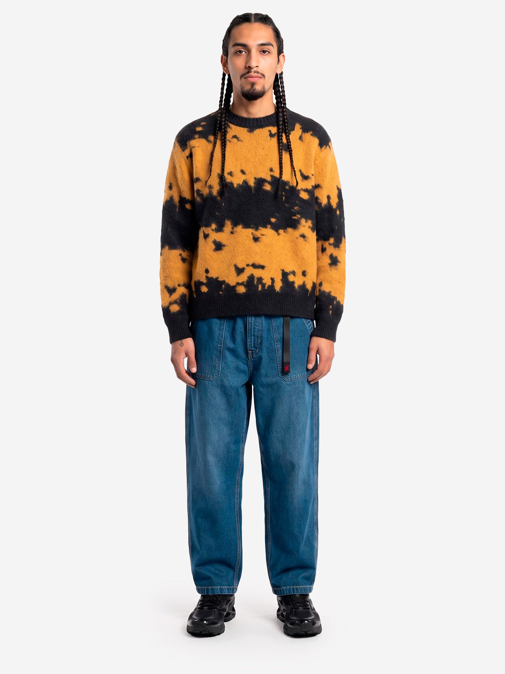 GRAMICCI Maglione in misto mohair safron splatter Giallo nero Urbanstaroma