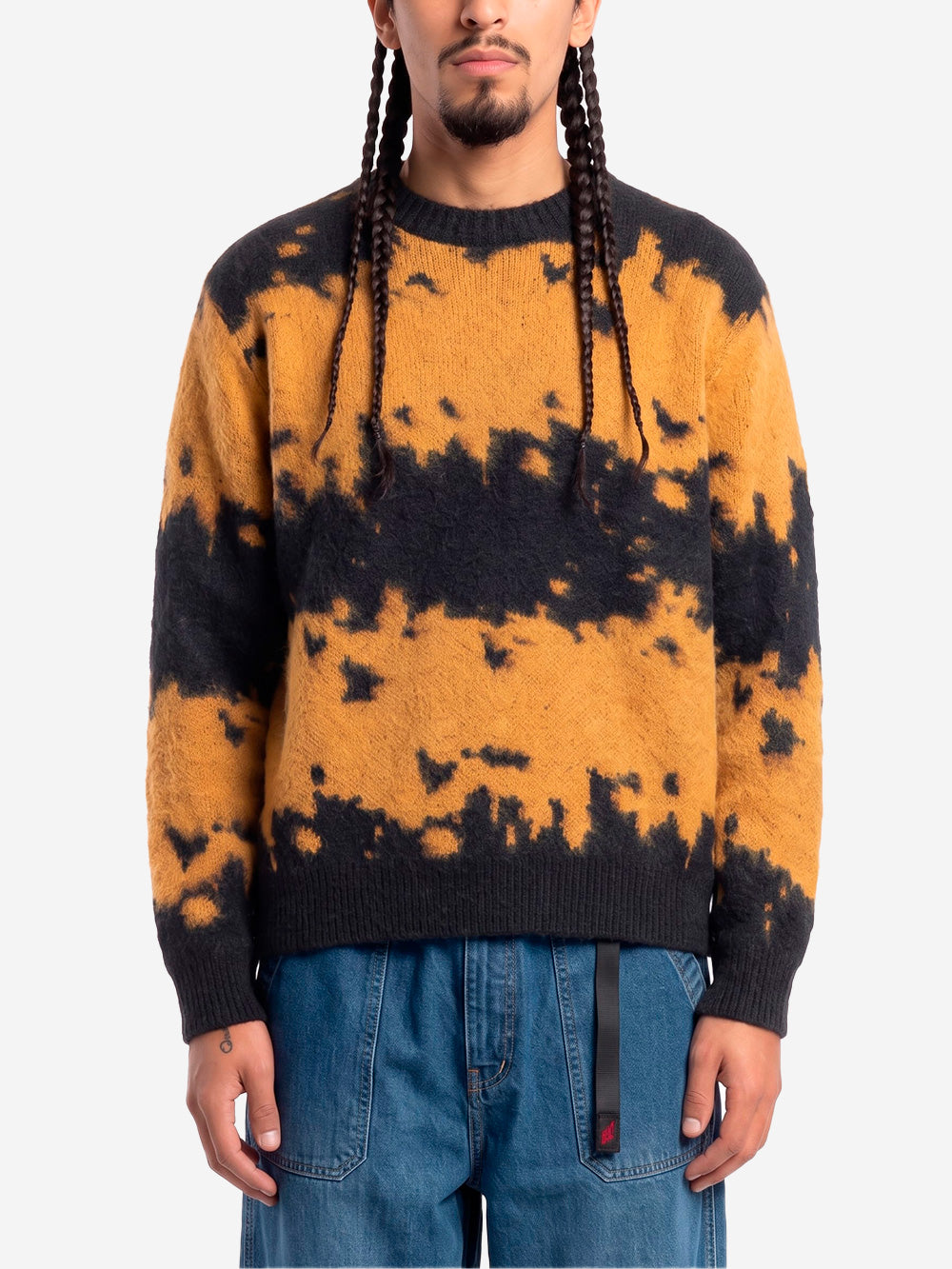 GRAMICCI Maglione in misto mohair safron splatter Giallo nero Urbanstaroma