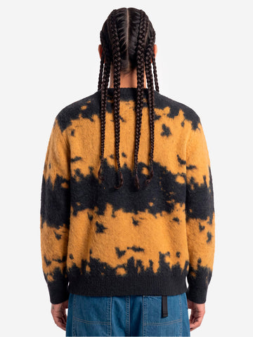 GRAMICCI Maglione in misto mohair safron splatter Giallo nero