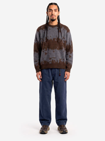 GRAMICCI Maglione in misto mohair slate splatter Marrone grigio