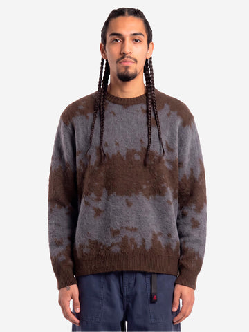 GRAMICCI Maglione in misto mohair slate splatter Marrone grigio
