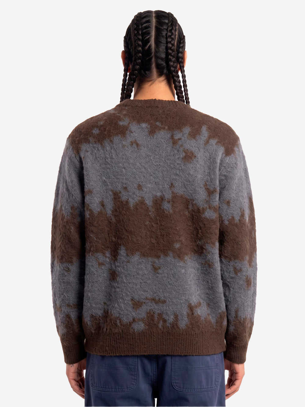 GRAMICCI Maglione in misto mohair slate splatter Marrone grigio Urbanstaroma