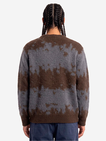 GRAMICCI Maglione in misto mohair slate splatter Marrone grigio