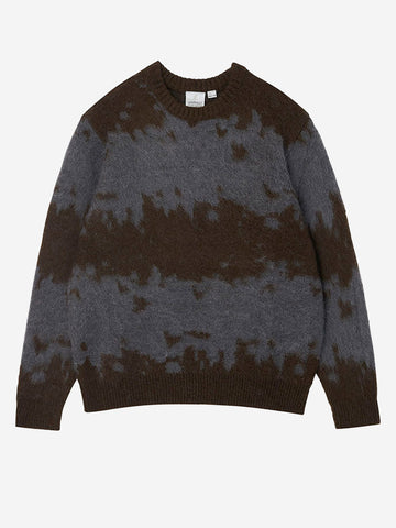 GRAMICCI Maglione in misto mohair slate splatter Marrone grigio