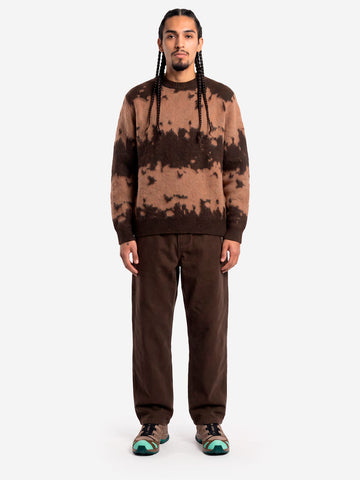 GRAMICCI Maglione in misto mohair taupe splatter Marrone beige