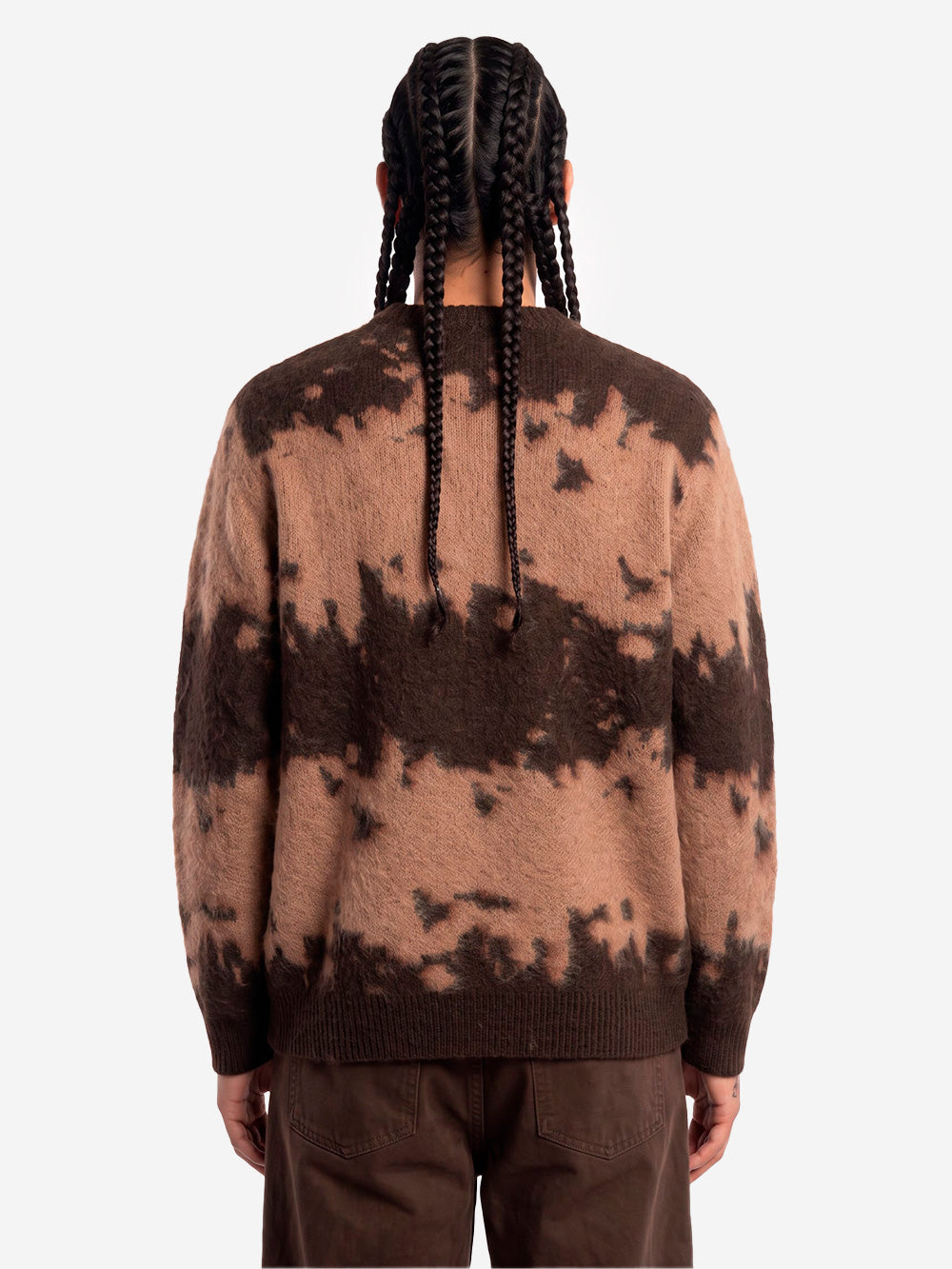 GRAMICCI Maglione in misto mohair taupe splatter Marrone beige Urbanstaroma