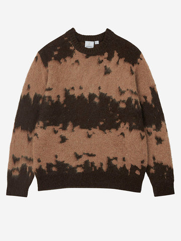 GRAMICCI Maglione in misto mohair taupe splatter Marrone beige