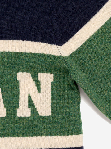 HUMAN MADE Maglione rugby Blu scuro