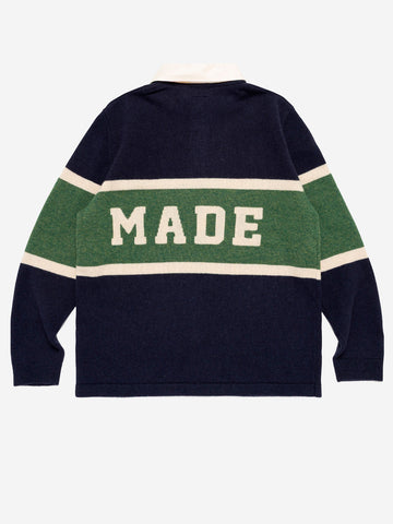 HUMAN MADE Maglione rugby Blu scuro