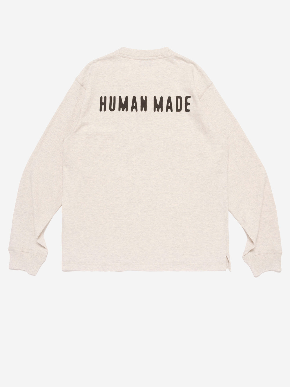 HUMAN MADE T-Shirt a maniche lunghe Henley bianca Bianco Urbanstaroma