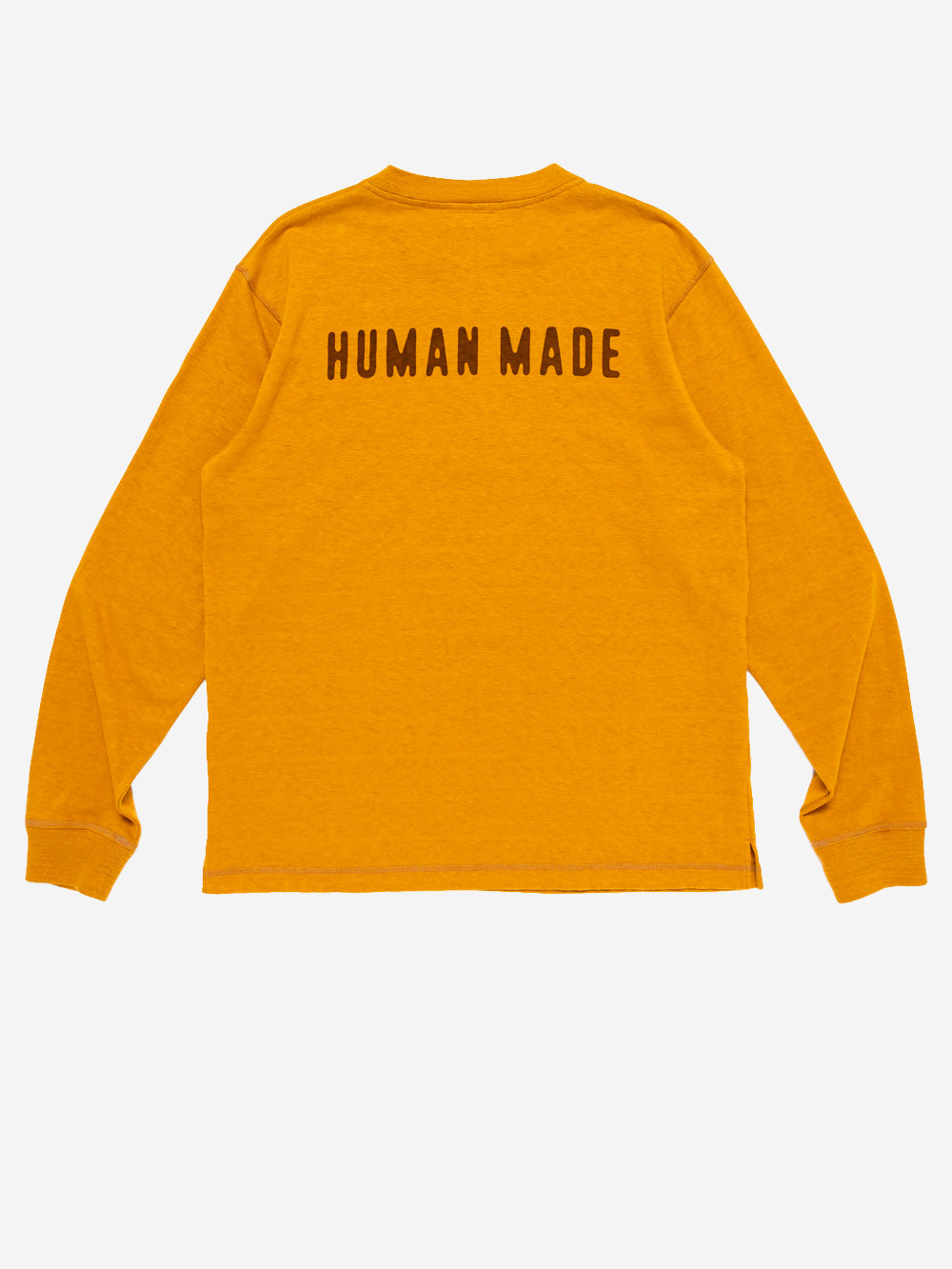 HUMAN MADE T-Shirt a maniche lunghe Henley arancione arancione Urbanstaroma