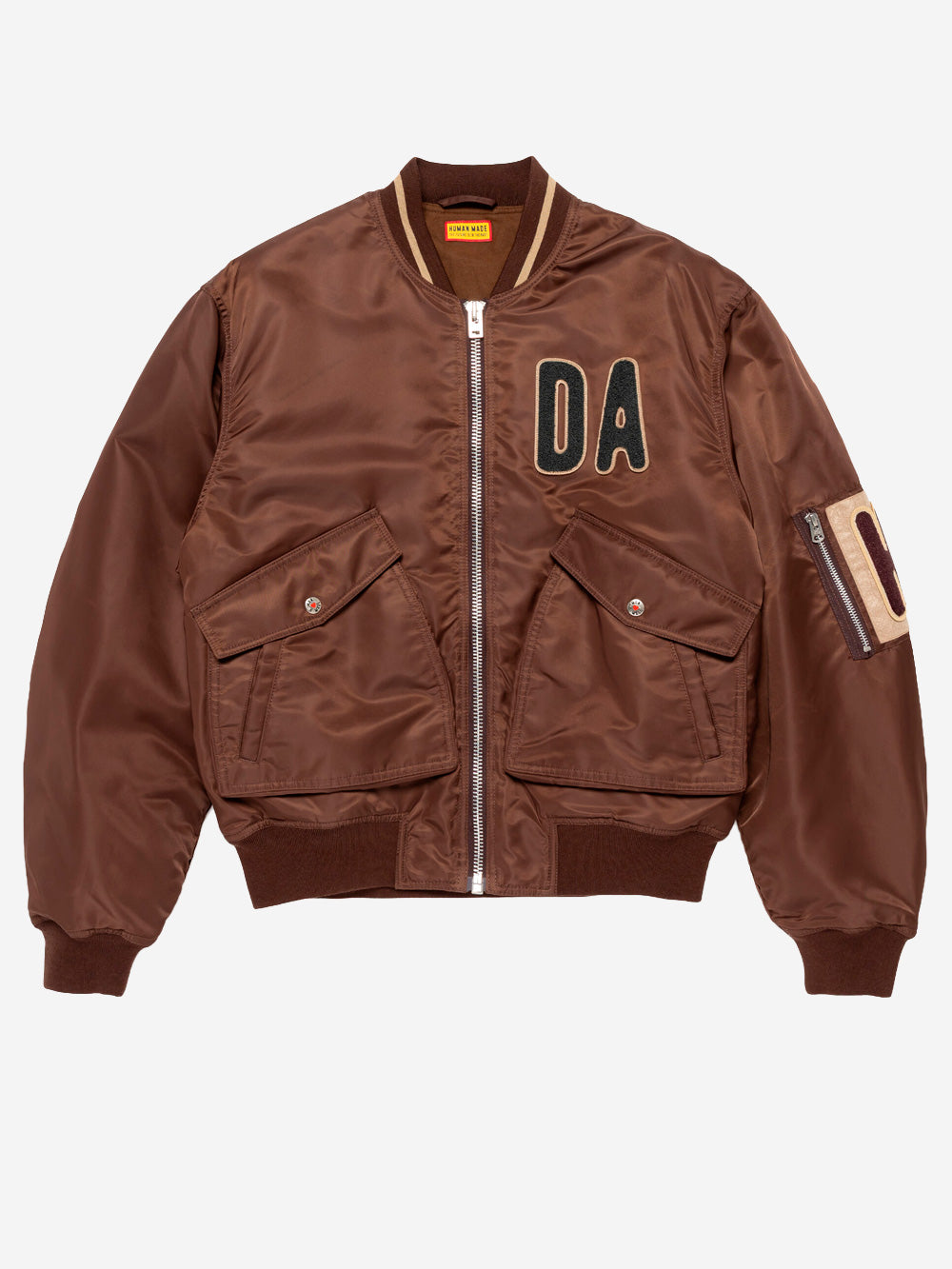 HUMAN MADE Bomber in nylon marrone Marrone scuro Urbanstaroma