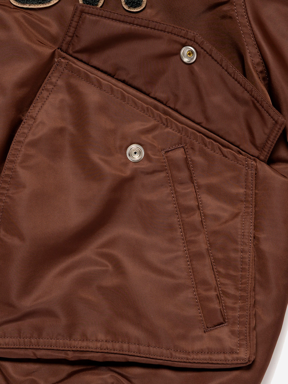HUMAN MADE Bomber in nylon marrone Marrone scuro Urbanstaroma