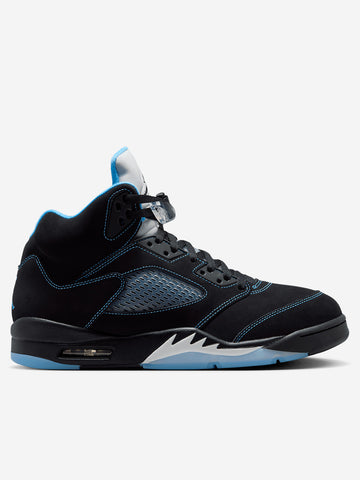 JORDAN Air Jordan 5 Retro 'Black Carolina' University Blue Nera blu