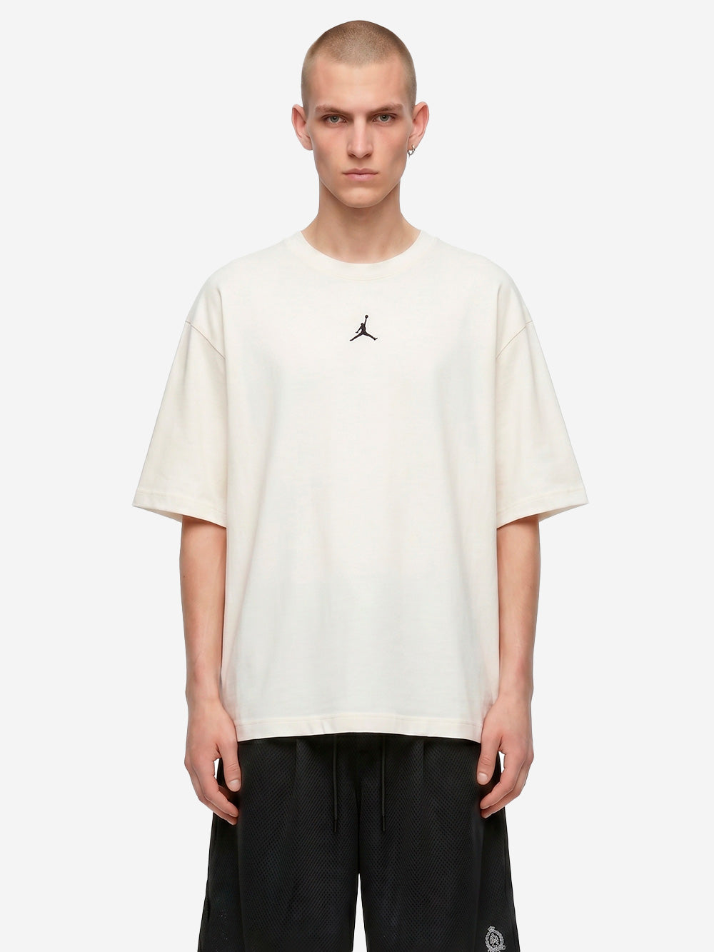 JORDAN T-shirt 'Flight' in cotone pesante con Jumpman Avana Urbanstaroma