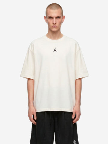 JORDAN T-shirt 'Flight' in cotone pesante con Jumpman Avana