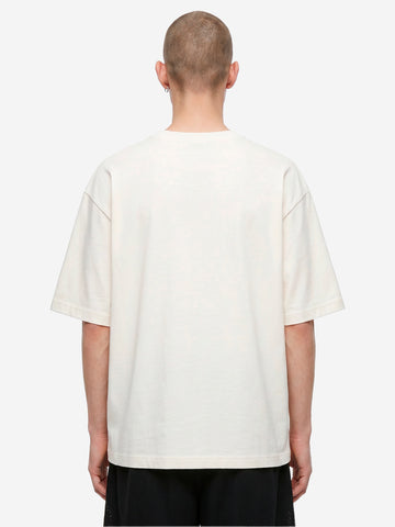 JORDAN T-shirt 'Flight' in cotone pesante con Jumpman Avana