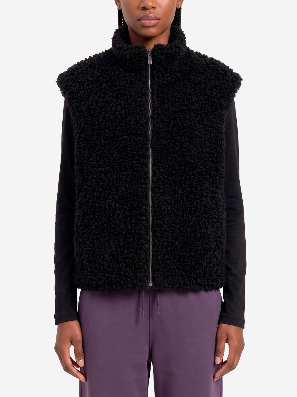 JORDAN W Jordan Flight Fleece Gilet nero Nero Urbanstaroma