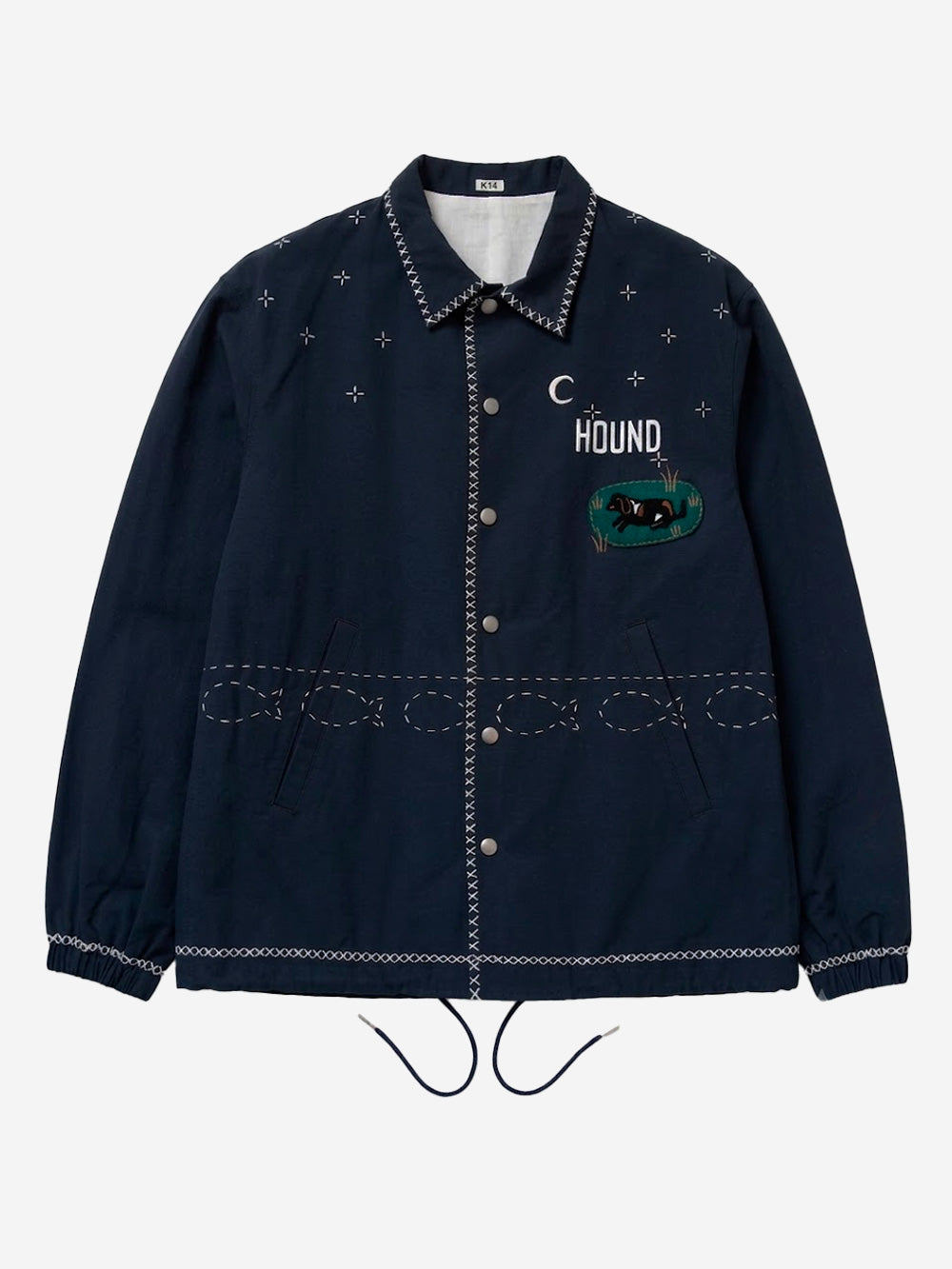 KHOKI Giacca Coach Cross-Stitch Indigo Urbanstaroma