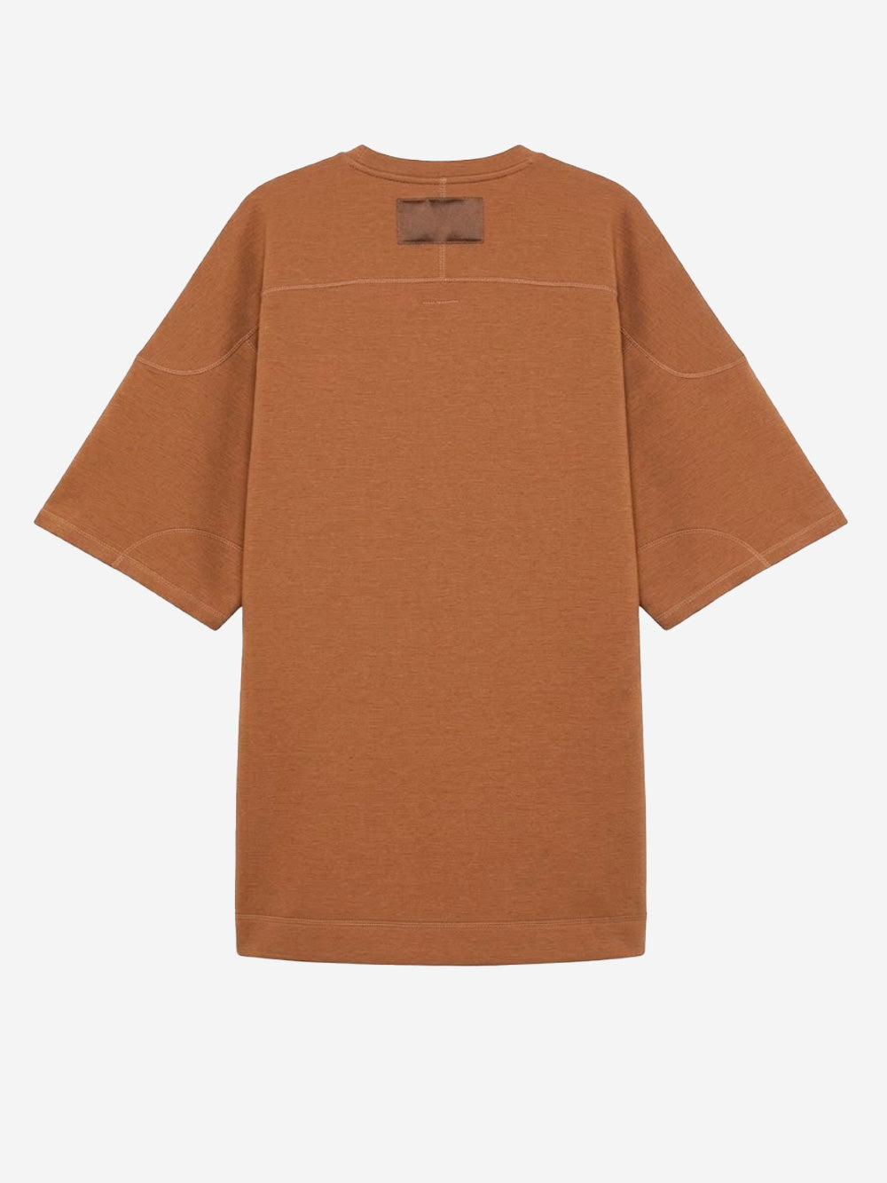 MM6 MAISON MARGIELA Mini dress in jersey doppio misto viscosa con scollo a V Marrone Urbanstaroma