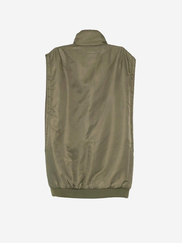 MM6 MAISON MARGIELA Gilet kaki imbottito con zip Verde