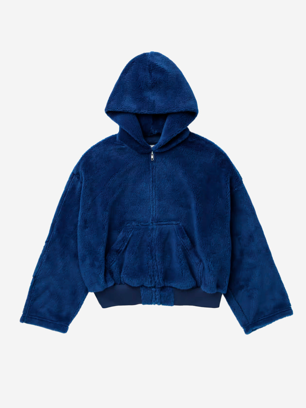 MM6 MAISON MARGIELA Giacca con cappuccio e zip in pile fleece blu blu Urbanstaroma